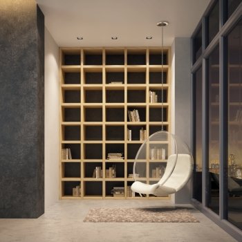 minimalism style interior, 3d rendering