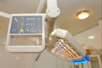 LED surgical lights system in operating room 