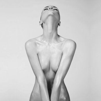 Fashion art photo of elegant nude model with perfect body