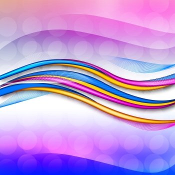 Colourful abstract illustration background with different elements