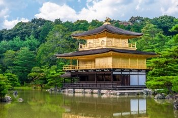 Kinkaku-ji, Temple of the Golden Pavilion in Kyoto, Japan