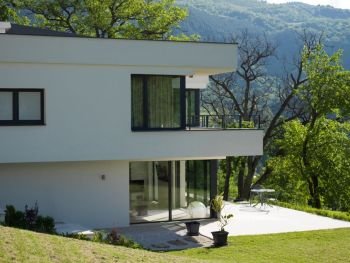 Exterior of modern luxury Villa
