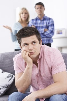 Mature Parents Frustrated With Adult Son Living At Home