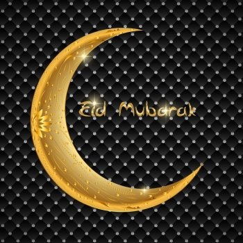Vector Illustration of Beautiful Greeting Card Design  Eid Mubarak for Muslim festival. EPS10. Y2016-08-17-23