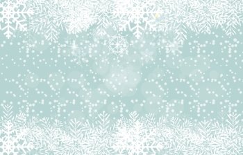 Abstract Beauty Christmas and New Year Background with Snow and Snowflakes. Vector Illustration. EPS10. Abstract Beauty Christmas and New Year Background with Snow