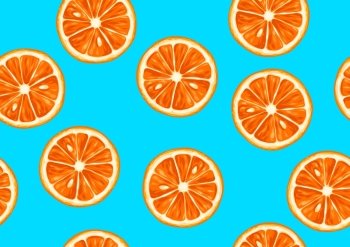 Seamless pattern with tropical citrus fruits sliced. Decorative ornament. Seamless pattern with tropical citrus fruits sliced. Decorative ornament.