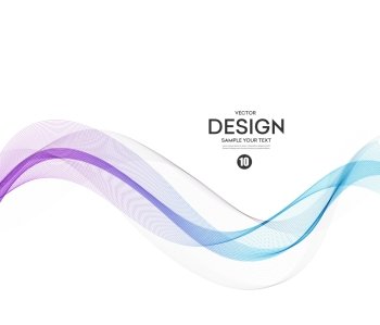 Abstract vector background, blue and purple waved lines for brochure, website, flyer design. Transparent wave. Science or technology design