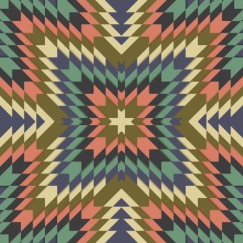 Seamless tribal pattern, geometrical ornament in ethno syle, ethnic hipster backdrop, vintage fashion design background