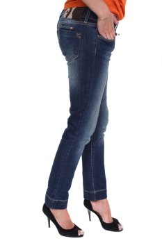 Close female blue jeans