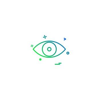 Eye icon design vector 