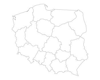 Map of Poland