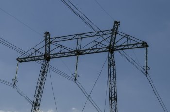 Upper part of electric power transmission line, Plana mountain, Bulgaria  