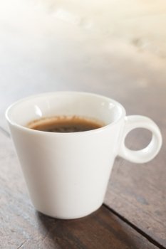 Cup of hot espresso shot, stock photo