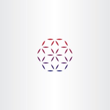 abstract business hexagon vector logo design
