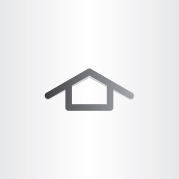 black house icon vector design element