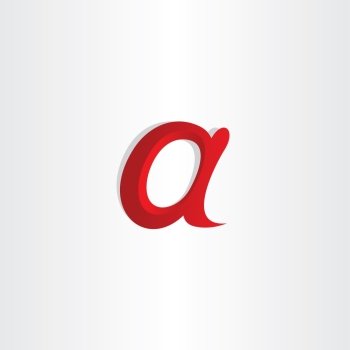 small letter a vector symbol design