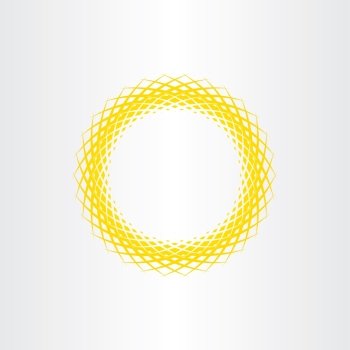 yellow sun vector abstract circle background design