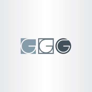 letter g vector icons set elements design sign