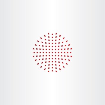 red halftone design element icon sign