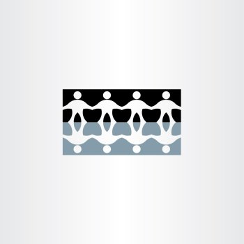 people holding hands reflection icon symbol