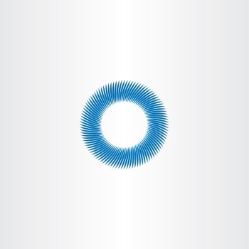 blue circle abstract vector background sign icon