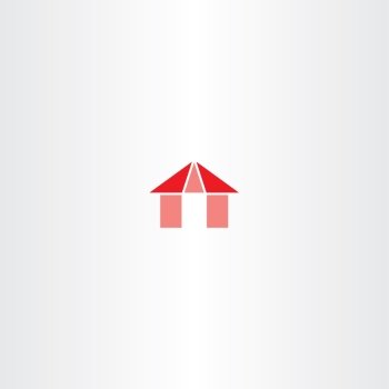 red house icon vector element sign logo
