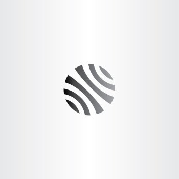 black circle globe business logo vector icon symbol