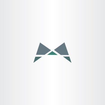 logotype m letter m logo sign element vector icon design