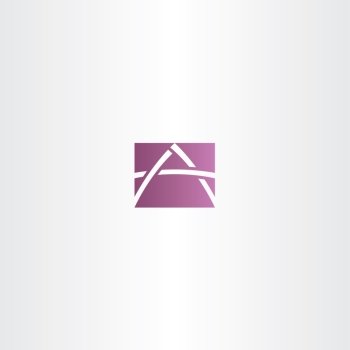 purple icon letter a logotype logo vector brand