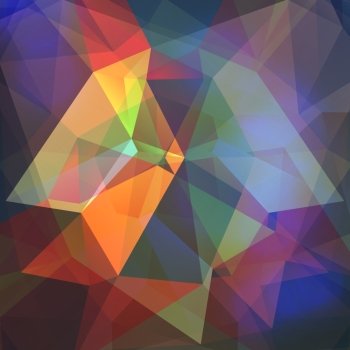 Abstract geometric background with polygons. Vector background. Poligon light effect background. Triangular Illustrations. 