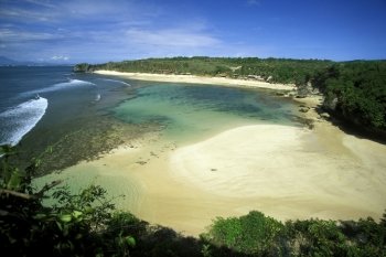 the Paradise Beach  in the south of the island Bali in indonesia in southeastasia. ASIA INDONESIA BALI PARADISE BEACH