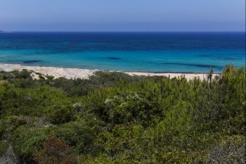 The Lu Littaroni beach in Sardinia, Italy.