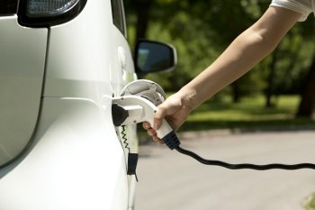Charging battery of an electric car  