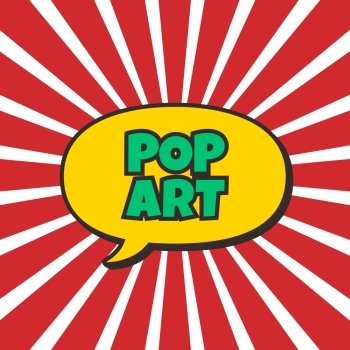 pop art theme vector graphic art illustration. pop art