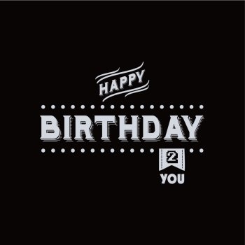 happy birthday label. happy birthday label theme vector art illustration