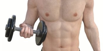 Man Muscle Training for a Fit Body and Physique