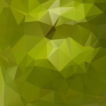 Green abstract geometric rumpled triangular low poly style illustration graphic background.