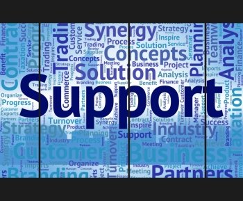 Support Word Meaning Help Wordcloud And Supports