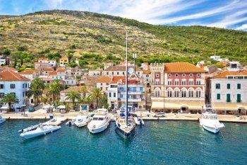 Vis island yachting waterfront view, Dalmatia, Croatia