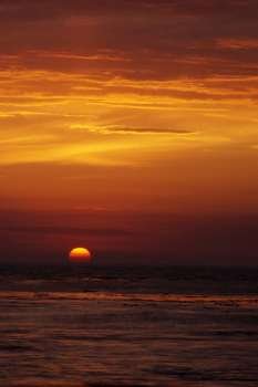 Sun Setting over the Ocean