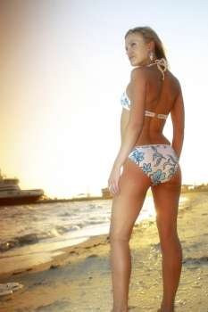 Bikini girl on beach