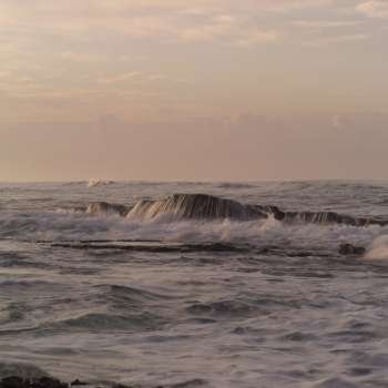 Ocean waves on coast of Costa Rica