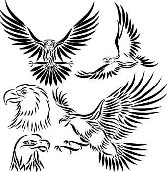 Abstract vector eagle