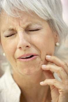 Senior Woman With A Toothache