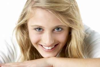 Portrait Of Smiling Teenage Girl