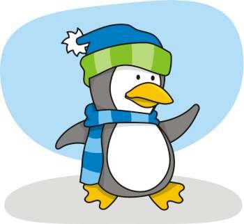 cartoon of little penguin