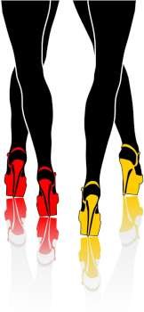woman legs - vector illustration