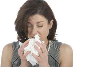 Women with allergies 