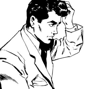 Portrait of a Young Man, comic style