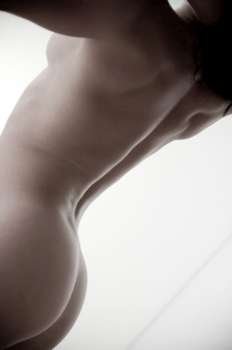 Curves of a naked woman